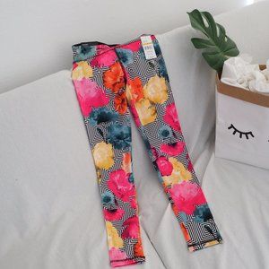 Energie large floral print athletic leggings NWT